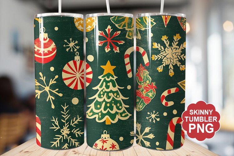 Christmas Tree Tumbler | Christmas Tumbler Wrap example image 1