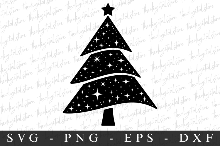 Merry Christmas Tree Svg