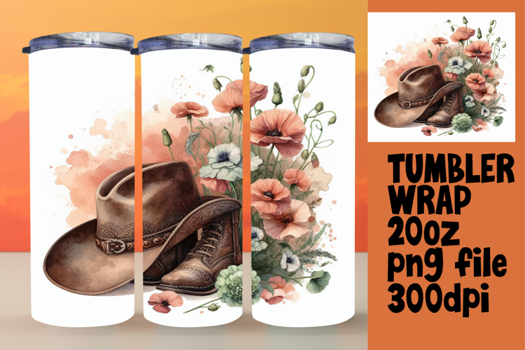 Original 20oz Tumbler Artwork , Western