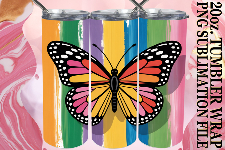 HAPPY ADVENTURES 20oz TUMBLER WRAP, Butterfly