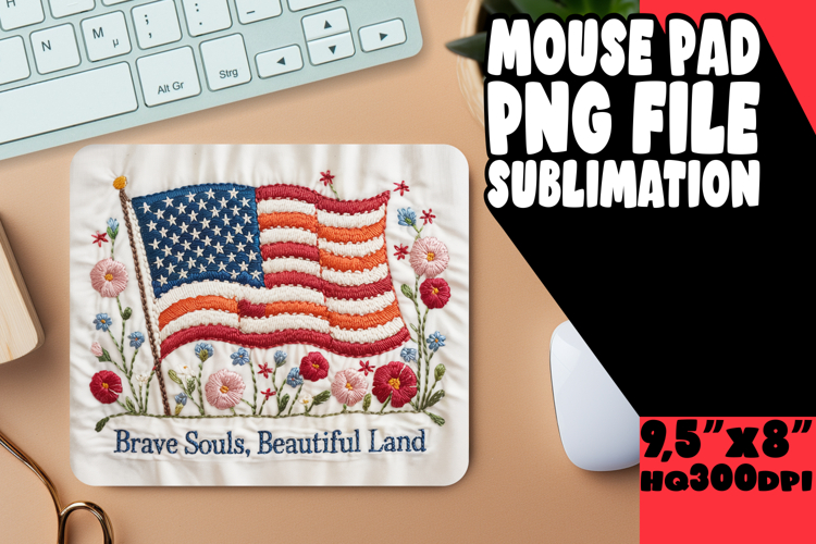WHIMSICAL MOUSE PAD FUN DESIGNS, Patriotic