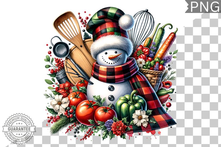 Christmas Snowman Clipart Image 7