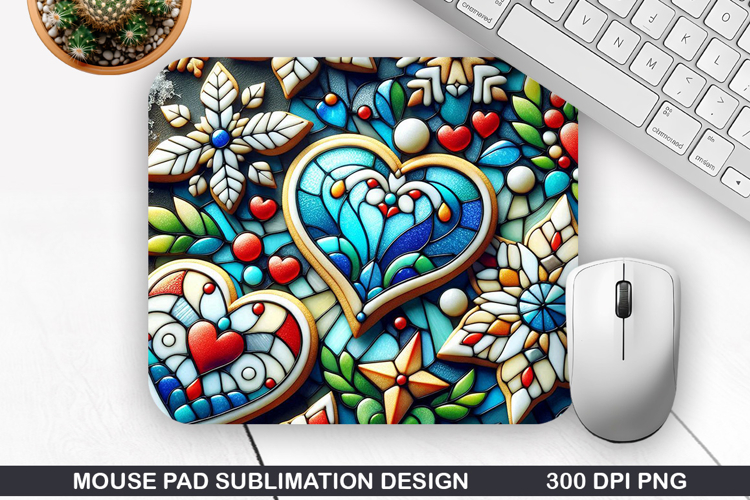 Mouse Pad Sublimation, Christmas Mouse Pad PNG Design