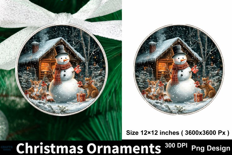 Round Christmas Ornament Svg Image 19