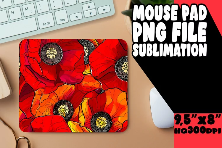 Colorful Nature-Inspired Mouse Mat