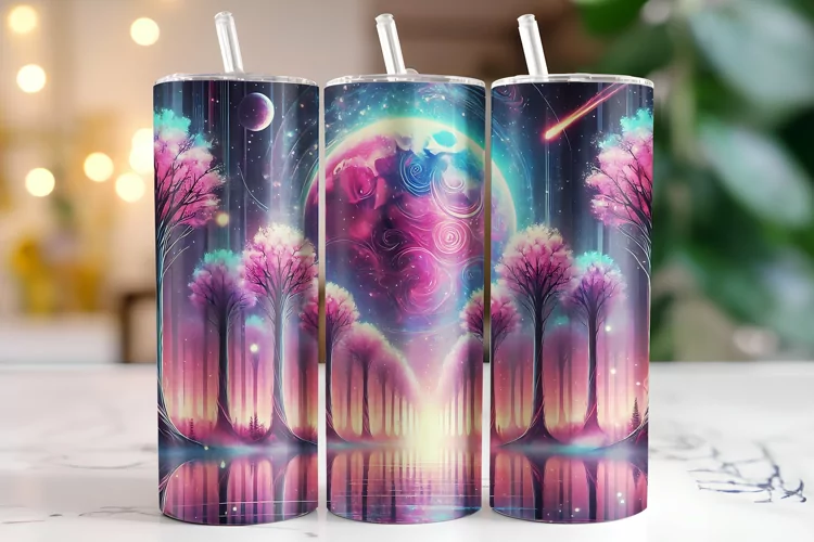 Moon Tumbler Wrap | Sublimation | Tumblers
