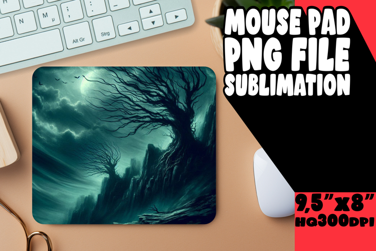 Cozy Mouse Pad Sublimation Magic, Horror Halloween