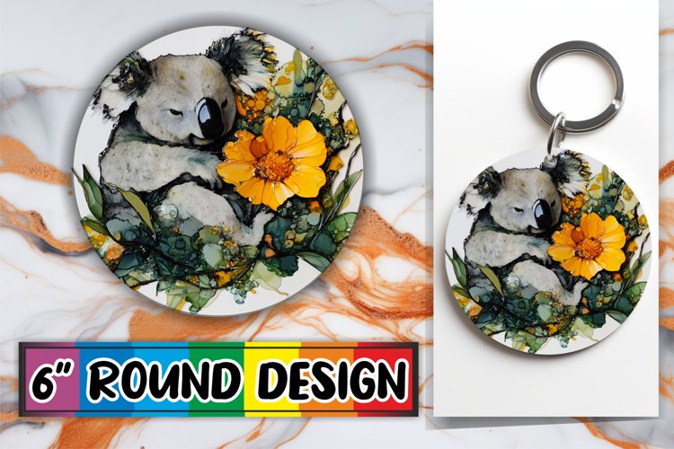 Playful Ornaments Circle Sublimation, Animals
