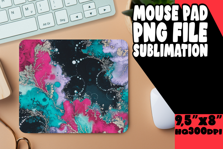 VIBRANT MOUSE MAT INNOVATIVE DESIGN, Abstract Pattern