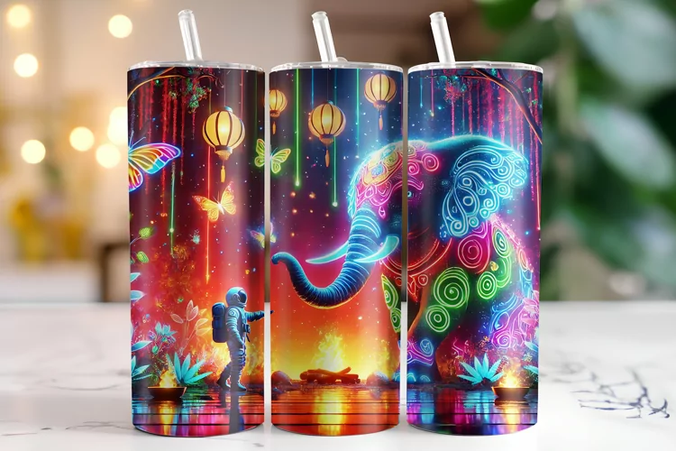 Elephant Tumbler Wrap | Sublimation | Tumblers