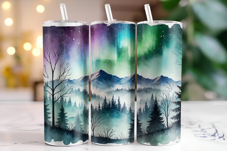 Mountains Tumbler Wrap | Sublimation | Tumblers