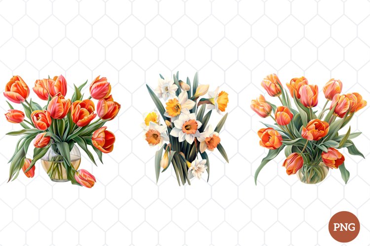 Watercolor Wildflowers Clipart