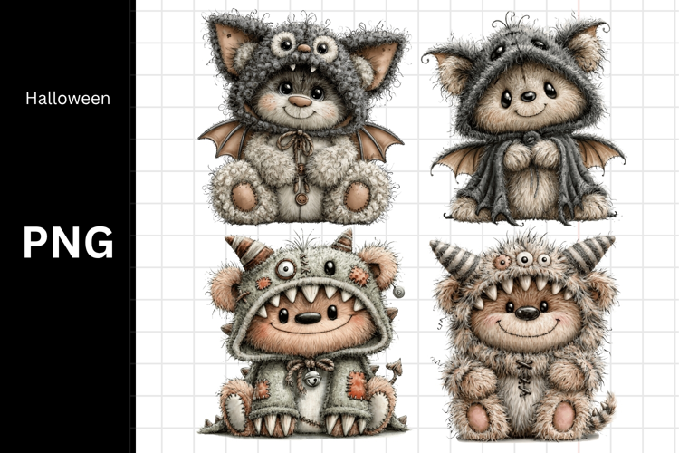 Halloween PNG, Teddy Bear PNG, Fall PNG