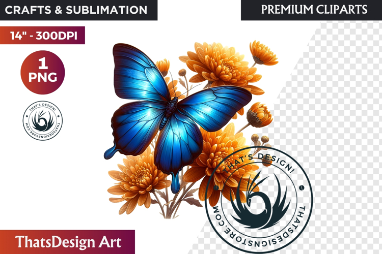 Monarch Butterfly Clipart Image 2