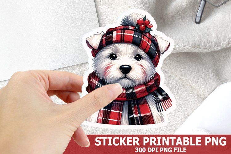 Christmas Dog Clipart Image 24