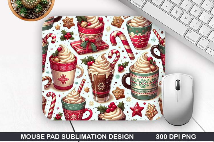 Christmas Mouse Pad Sublimation, Christmas Mouse Pad PNG