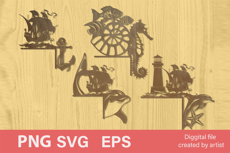 SVG corners, SVG door corners, SVG marine corners, SVG sea,