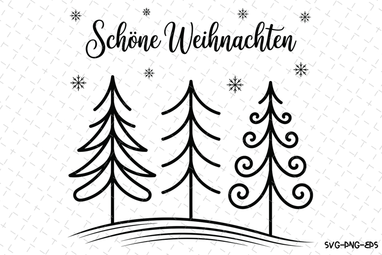 Schone Weihnachten Svg | Christmas Svg | Svg Cut Files