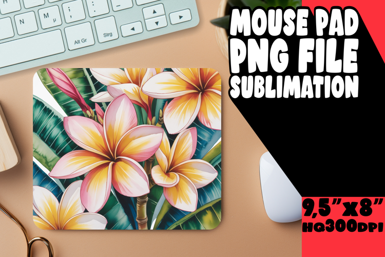 Enchanted Mouse Mat Sublimation, Flowers