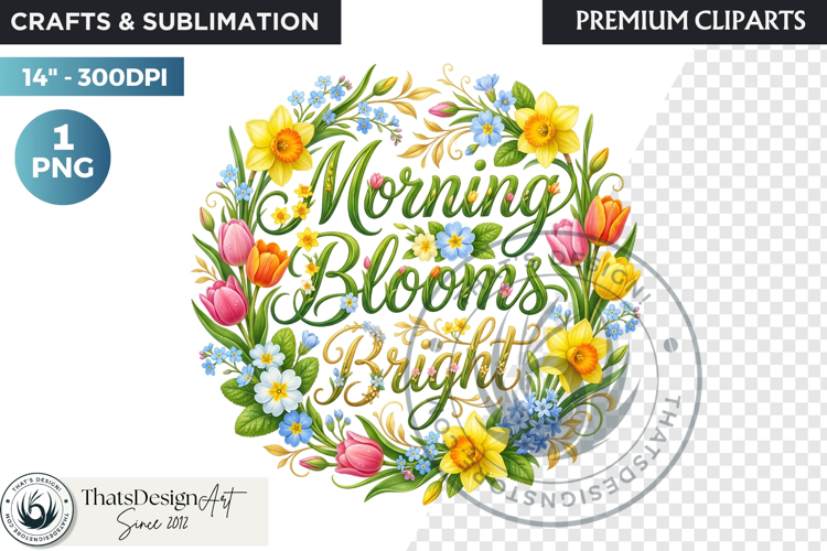 Bloom & Bright Spring Quotes for Sublimation and POD