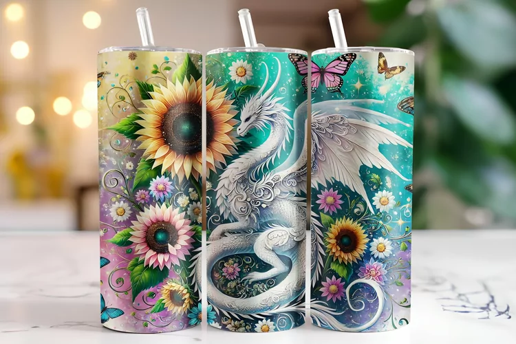 Dragon Tumbler Wrap | Sublimation | Tumblers