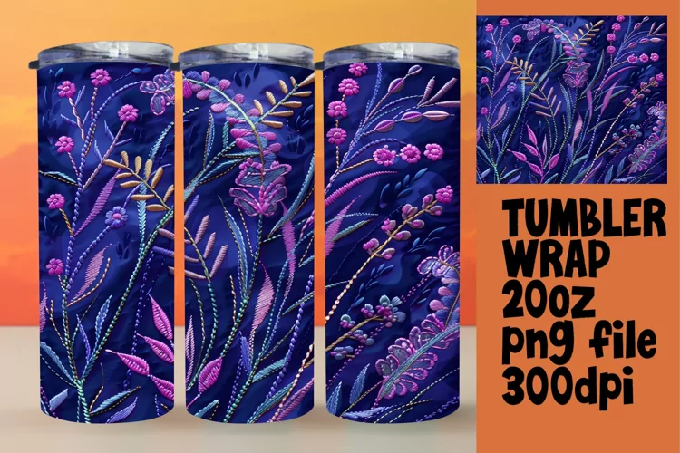 Colorful 3D Pattern Tumbler Sleeve