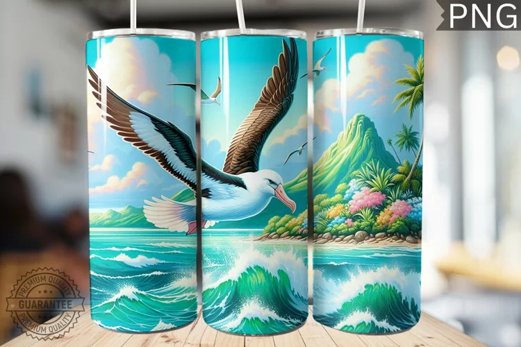 Albatross Tumbler Wrap - Albatross Tumbler Design