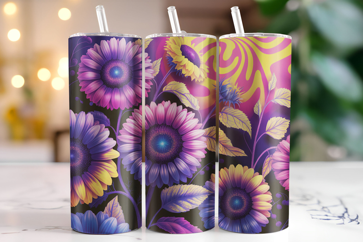 Sunflowers Tumbler Wrap | Sublimation | Tumblers