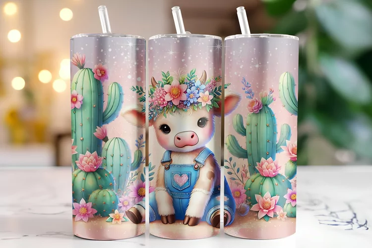 Cow Tumbler Wrap | Sublimation | Tumblers