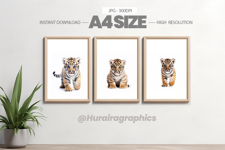Safari Animal Wall Art - 03 Variations example image 1