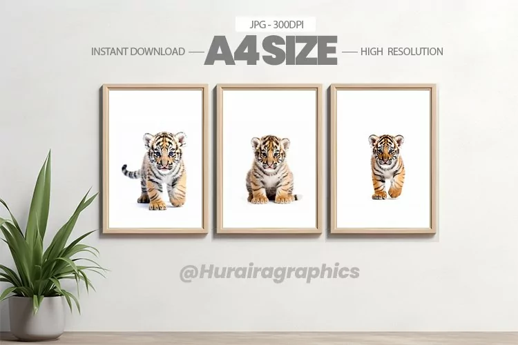 Safari Animal Wall Art - 03 Variations