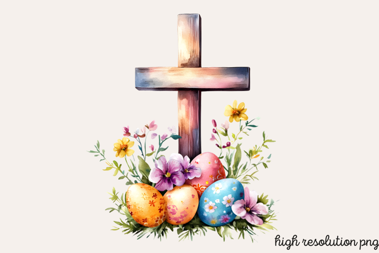 Easter Cross Clipart Image 6