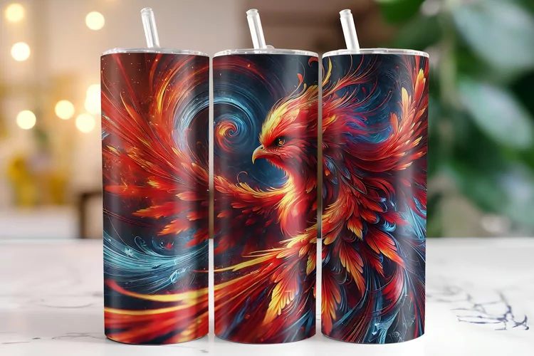 Cardinal Bird Tumbler Wrap | Sublimation | Tumblers