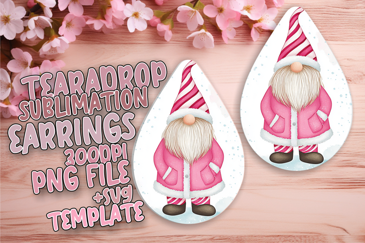 Bold Teardrop Design for Crafting , Gnome