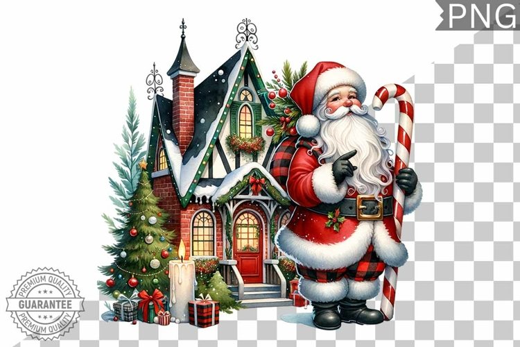 Santa Christmas Clipart Image 23