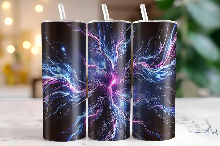Abstract Waves Tumbler Wrap | Sublimation | Tumblers