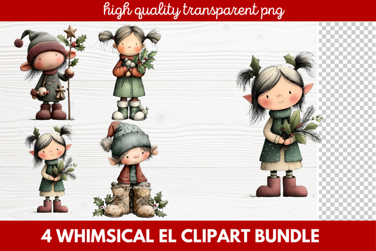 Cute Elf Clipart Image 22