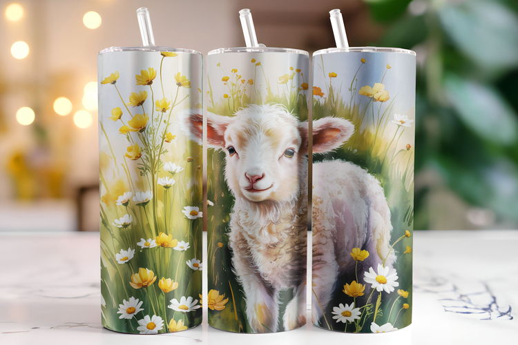 Lamb Tumbler Wrap | Sublimation | Tumblers