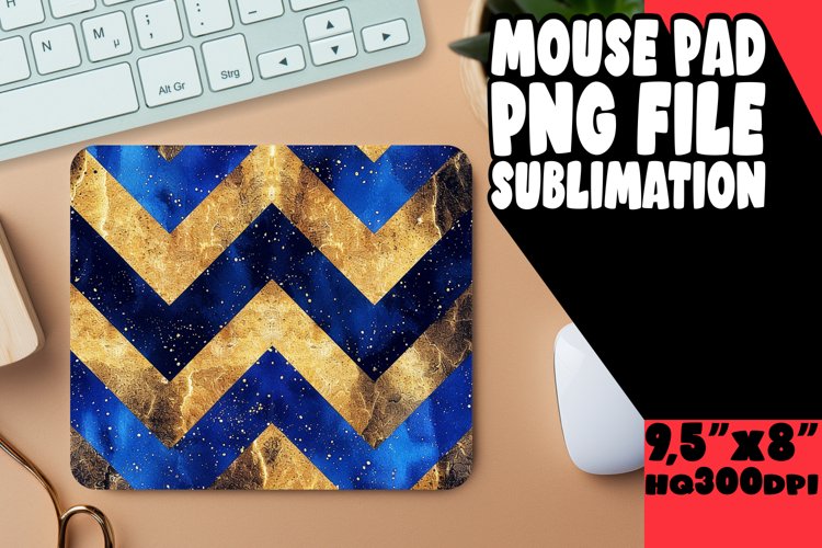 Shiny Sparkly Stripe Mouse Pad