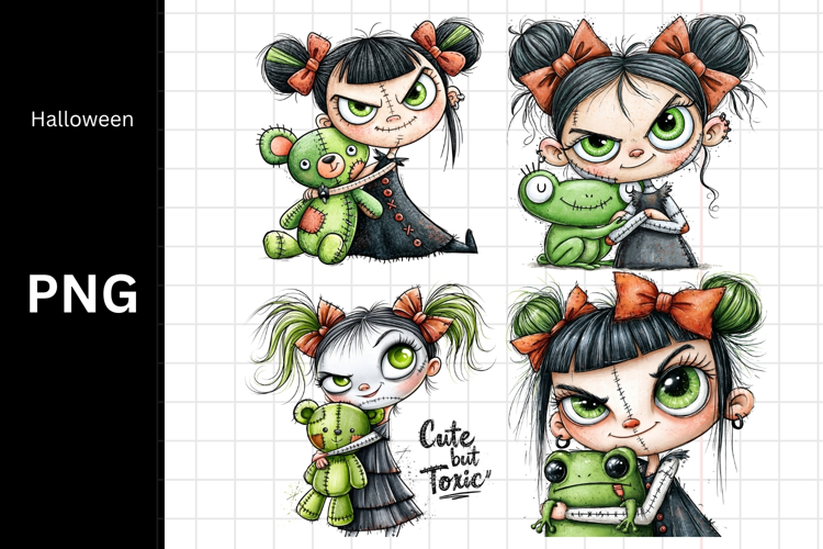 Halloween PNG, Spooky Girl PNG, Fall PNG