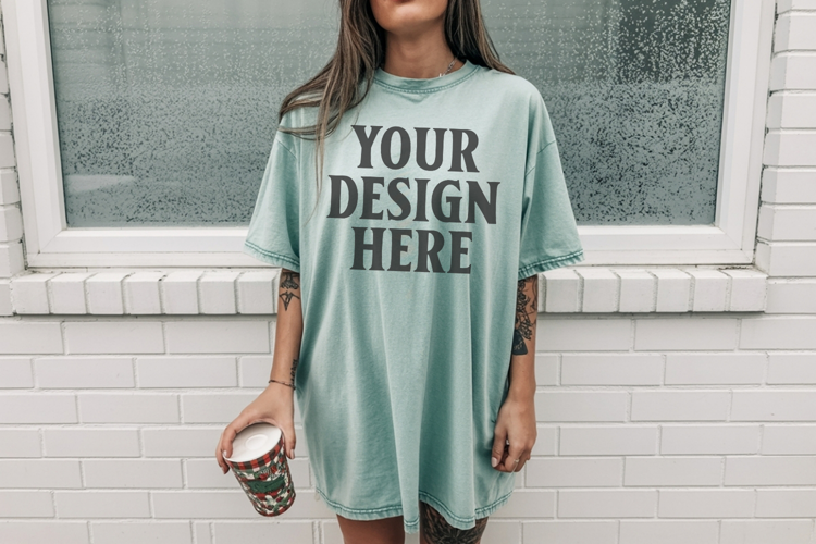 Chalky Mint Christmas Comfort Colors 1717 TShirt Mockup,cc17