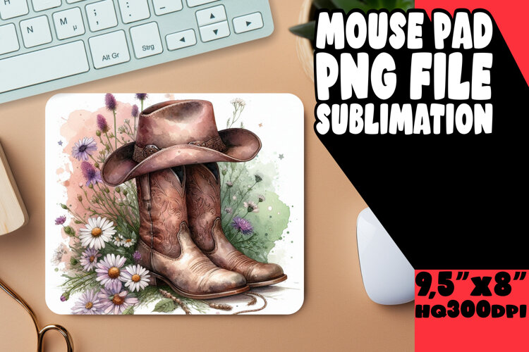 BRIGHT MOUSE PAD INSPIRATIONAL DESIGN, Western example image 1