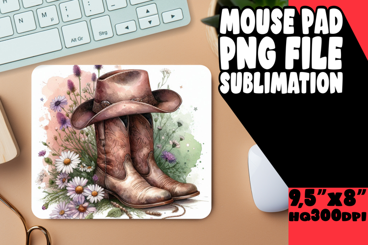 BRIGHT MOUSE PAD INSPIRATIONAL DESIGN, Western