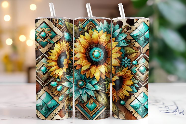 Sunflower Tumbler Wrap | Sublimation | Tumblers