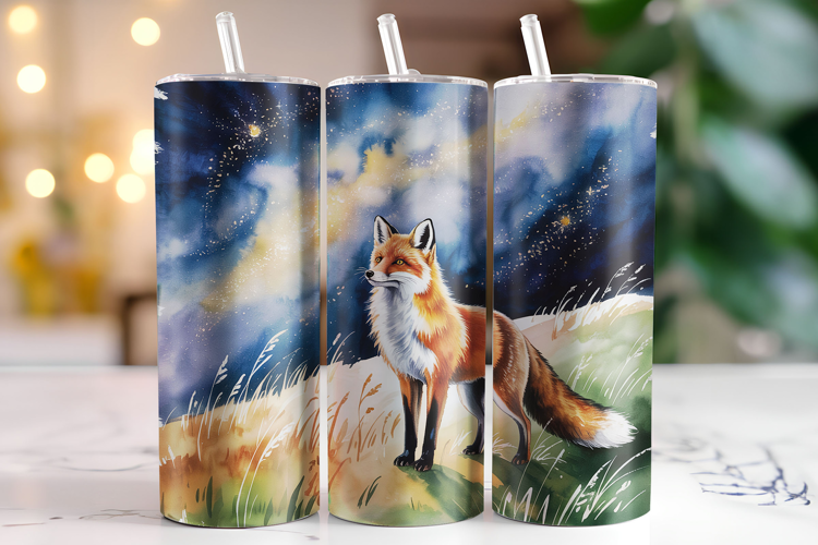 Fox Tumbler Wrap | Sublimation | Tumblers