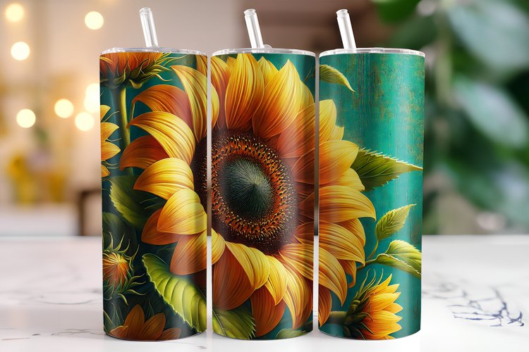 Sunflower Tumbler Wrap | Sublimation | Tumblers