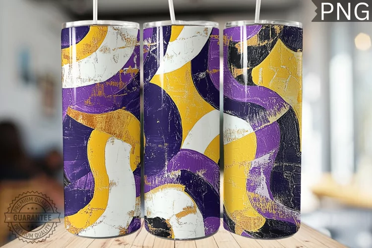 Abstract Pattern Tumbler Warp - High Quality 300 Dpi