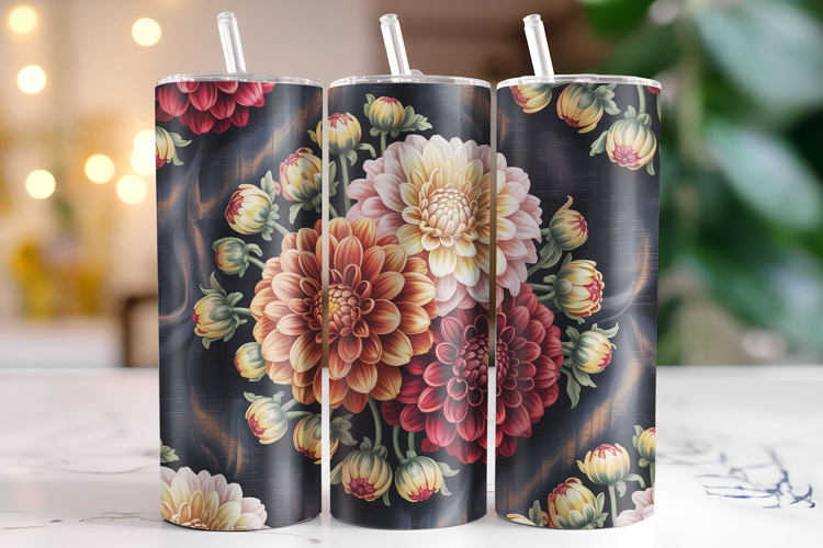 Flower Tumbler Wrap | Sublimation | Tumblers
