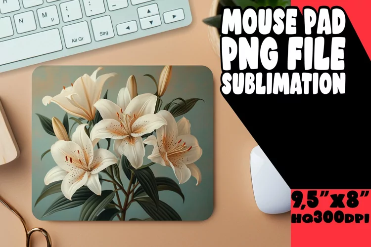 Petal Pizzazz: Sublimation Mouse Pad