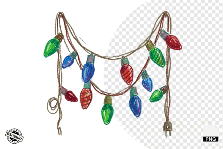 Holiday Lights Clipart Image 9